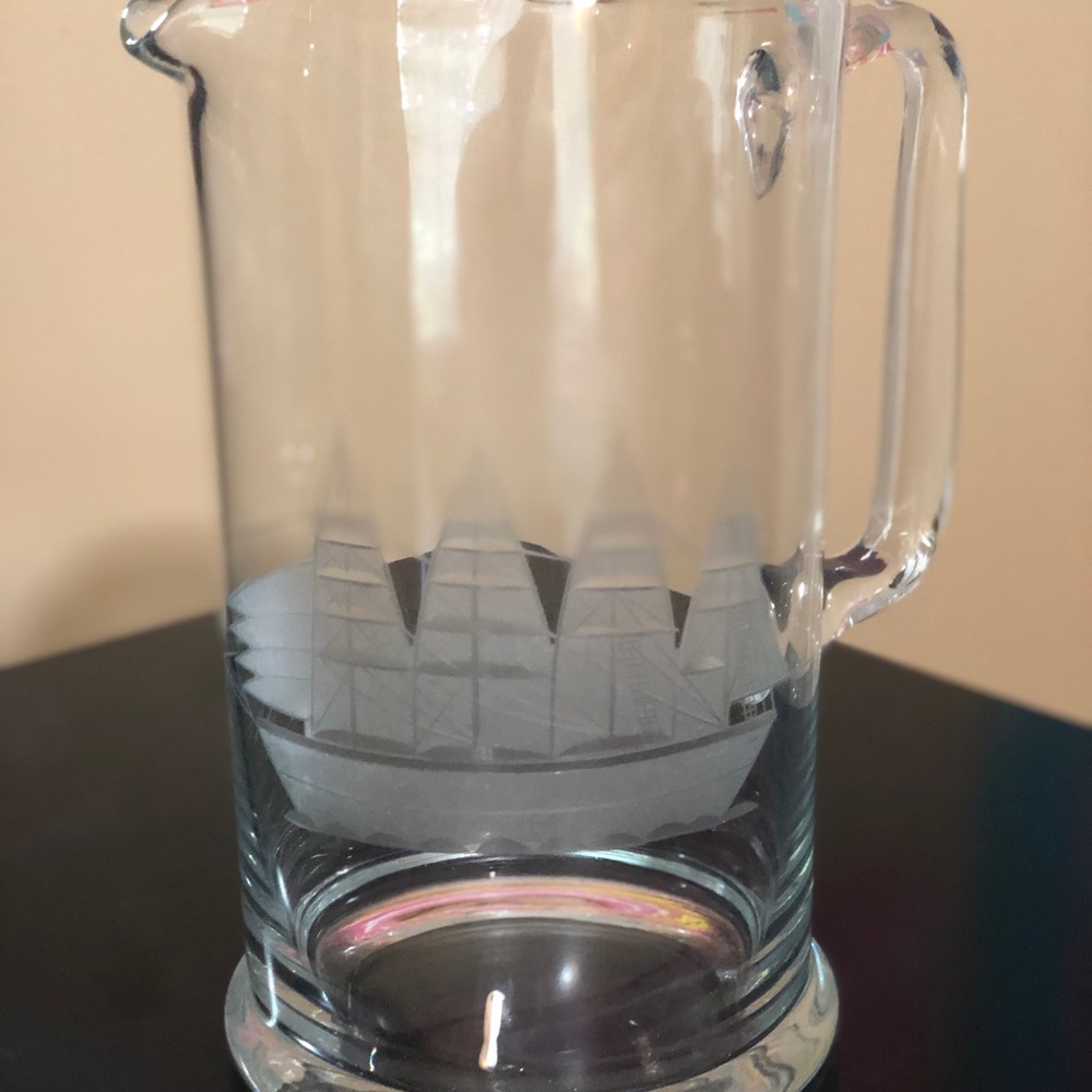 Vintage Glass Pitcher